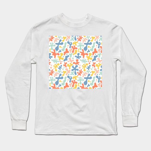 Abstract Organic Shapes Long Sleeve T-Shirt by KathrinLegg